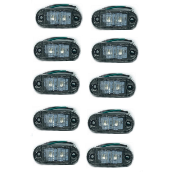 Σετ 10 τεμαχίων led Φώτα Όγκου Φορτηγών IP66 Πράσινο 12v/24v - ΟΕΜ