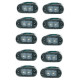 Σετ 10 τεμαχίων led Φώτα Όγκου Φορτηγών IP66 Πράσινο 12v/24v - ΟΕΜ