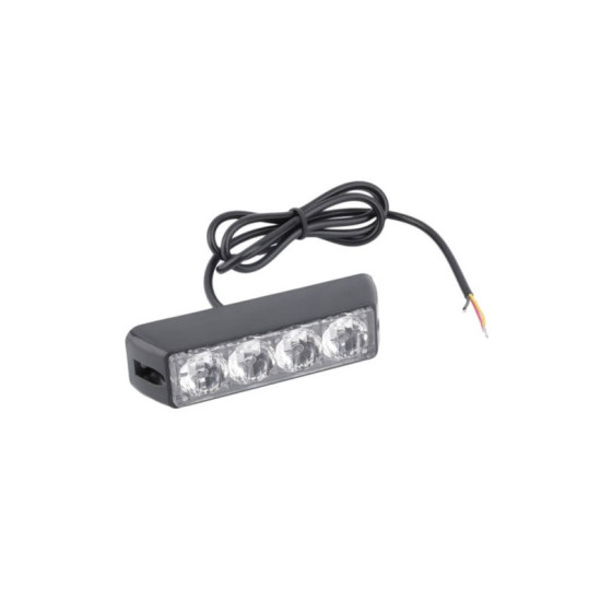 Φώτα LED Strob Αστυνομίας-Ασφαλείας Μπλέ DC12V 4 LED - ΟΕΜ