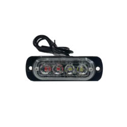 Φανάρι led κόκκινο&λευκό strobe με διαφορετικές λειτουργίες LED 12-24V 4 SMD -  OEM