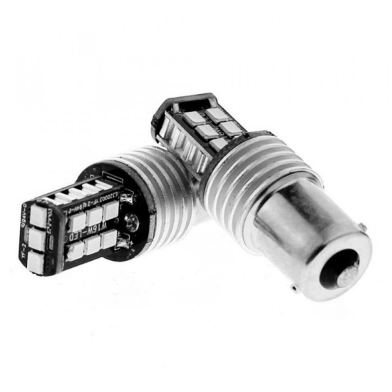 Μονοπολική  λάμπα LED 1156 2835 15 SMD κόκκινη 1τεμ. OEM