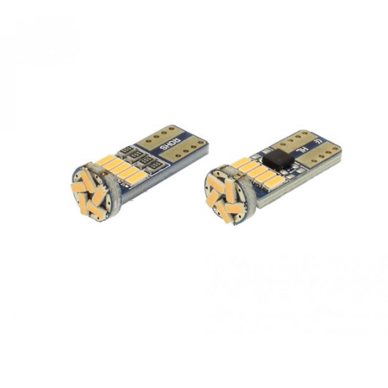 T10 CANBUS 12V 14 SMD LED W16W W5W πορτοκαλί 1 τεμ. OEM