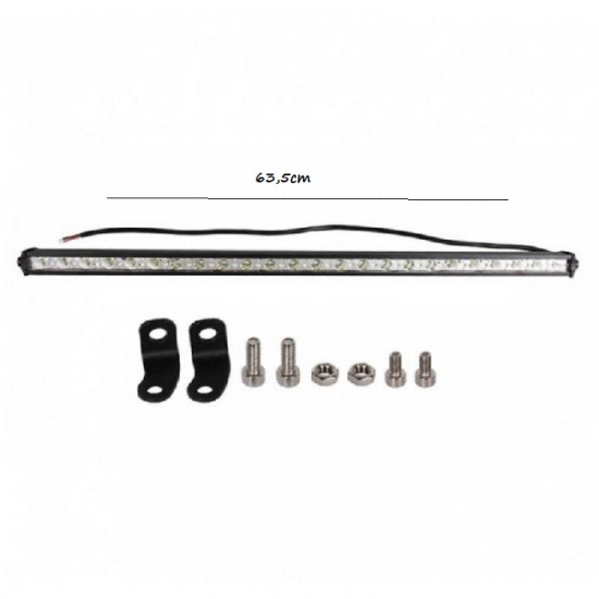 Μπάρα slim 72W 24 SMD 12V-24V 6480LM 6000K για βάρκες τρακτέρ φορτηγά αυτοκίνητα IP65 - OEM