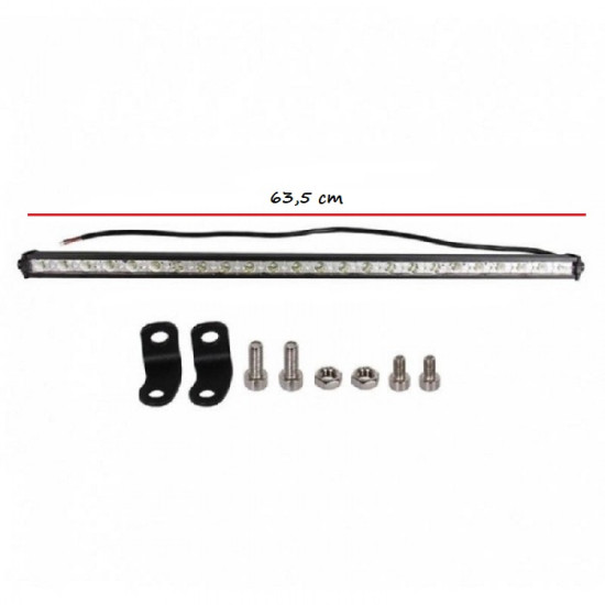 Μπάρα slim 72W 24 SMD 12V-24V 6480LM 6000K για βάρκες τρακτέρ φορτηγά αυτοκίνητα IP65 - OEM