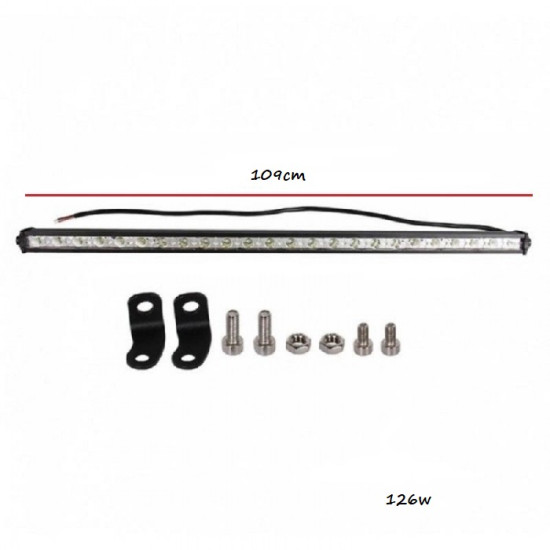 Μπάρα LED SLIM Στεγανή 126W 6000K  8100Lm IP67 12V/24V - ΟΕΜ