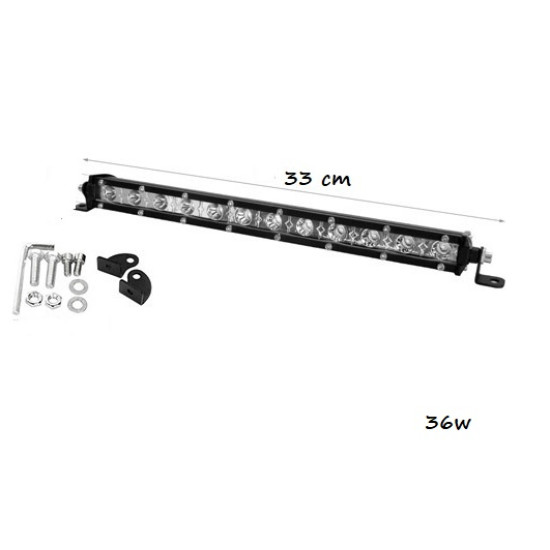 Προβολέας μπάρα LED SLIM Στεγανός 36W 6000K (ΨΥΧΡΟ) 2700Lm IP67 12V/24V για αυτοκίνητα - ΟΕΜ