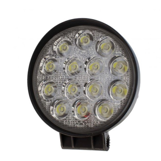 LED αδιάβροχος στρογγυλός κατευθυντικός προβολέας 42W 14 SMD 12V-24V 6000K 4800LM IP67 CP 1210 για βάρκες τρακτέρ φορτηγά αυτοκίνητα 1 τεμ. OEM 