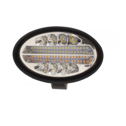LED προβολέας αδιάβροχος οβάλ κατευθυντικός διασποράς με 3 λειτουργίες 48 SMD 144W 12V/24V IP67 14400LM 6000K YN-WORK - ΟΕΜ