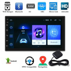 Οθόνη αυτοκινήτου γυαλί αφής 2din Universal 7″ ANDROID 10 OEM.
