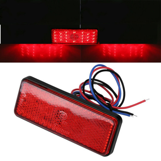 Σετ 2 τμχ. φανάρι Led πορείας και φρένων με 24 led 24V Κόκκινο - ΟΕΜ