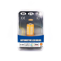 Λάμπα LED H9 9-36V 6500K 33 SMD Hyper LED – Πορτοκαλί - OEM