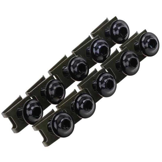 10 τεμάχια διακοσμητικές βίδες M6 6mm Yamaha Honda Suzuki KTM Mαύρες