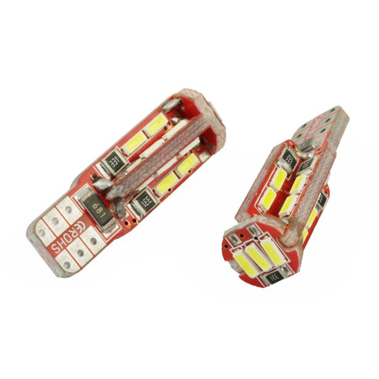 Λαμπάκια LED αυτοκινήτου W5W 4014 T10 27SMD CAN BUS - ΟΕΜ