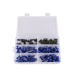 Κουμπώματα - Βίδες αλουμινίου κιτ με 177pcs μοτοσυκλέτας μπλέ - ΟΕΜ