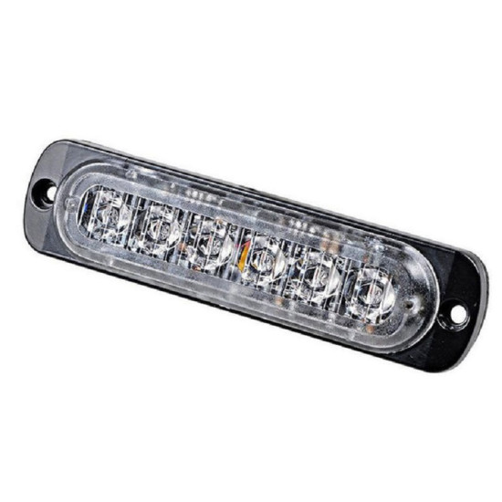 Φανάρι led 18W 6 LED Car Strobe Lights Bar 12V-24V Emergency Warning Flashing Lamp Λευκό - ΟΕΜ