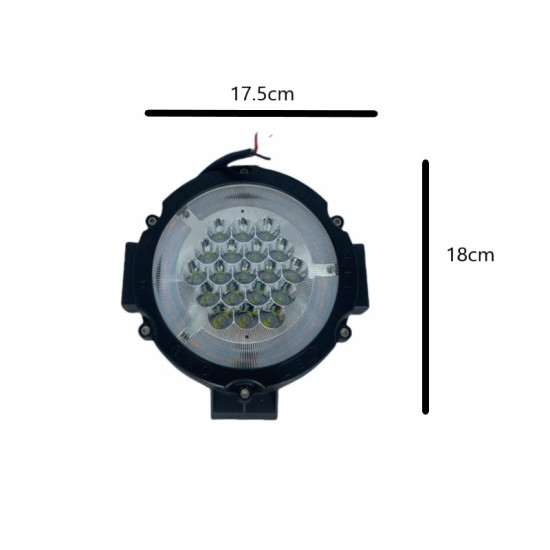 Προβολάκι Εργασίας Led 105watt λευκό και 48watt ποτροκαλί -OEM