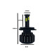 LED Λάμπες 2 ΤΜΧ KIT ΗΒ3 9005  IDY NEW MODEL 52w YAO