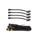 Σετ LED βοηθητικά φώτα 4 τεμαχίων 12V 4 SMD IP65 πορτοκαλί για αυτοκίνητο και μοτοσυκλέτα ΟΕΜ.