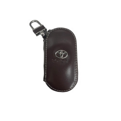 Μπρελόκ Με Toyota Λογότυπο - Δερμάτινο Καφέ Σκούρο - ΟΕΜ