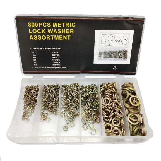 Ροδέλες βίδας – Washers screws – 800τεμ. Χρυσές - ΟΕΜ