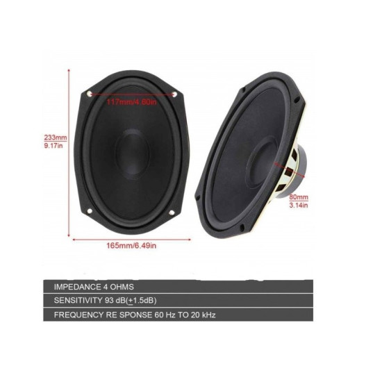 Ηχείο Οβάλ Αυτοκινήτου 6x9'' 800W/400RMS FONY CTC-6907 - ΟΕΜ