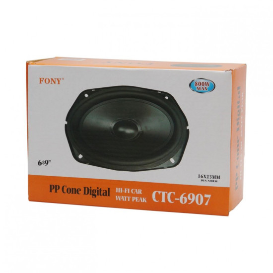 Ηχείο Οβάλ Αυτοκινήτου 6x9'' 800W/400RMS FONY CTC-6907 - ΟΕΜ