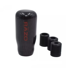 JDM Razo Μεταλλικός Λεβιές Ταχυτήτων Bαθύ Carbon Μαύρο-Κόκκινο.