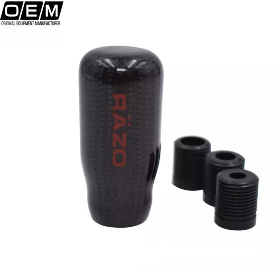 JDM Razo Μεταλλικός Λεβιές Ταχυτήτων Bαθύ Carbon Μαύρο-Κόκκινο.