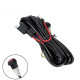 Πλεξούδα για Μπάρες και Προβολάκια LED Work Lights DC 12V με Διακόπτη On-Off Αδιάβροχη IP65-OEM.