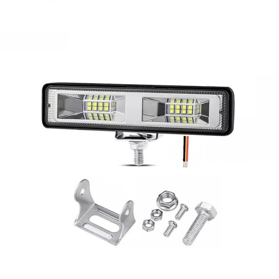 LED προβολάκι μπάρα 12-24V 48w μεταλλική αδιάβροχη με λειτουργία strobe – ΟΕΜ.