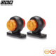 LED Φώτα Όγκου Αδιάβροχα 12V Κόκκινου-Πορτοκαλί Φωτισμού 2τμχ-OEM.