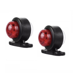 LED Φώτα Όγκου Αδιάβροχα 12V Κόκκινο-Λευκό Φωτισμού 2τμχ-OEM.