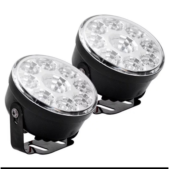 Φώτα ημέρας Στρογγυλά 9 LED Σετ 2 pcs OEM.