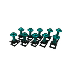 10 τεμάχια διακοσμητικές βίδες M6 6mm Yamaha Honda Suzuki KTM Hunter Green.