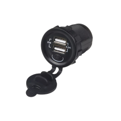 Αδιάβροχος φορτιστής με διπλή USB θύρα 12V 4.2A OEM