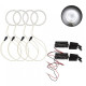 LED φωτιζόμενη στεφάνη Angel Eyes CCFL 100mm 12V 3W σετ 4 τεμαχίων ψυχρό λευκό 6000K - OEM