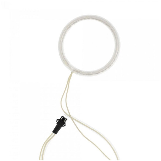 LED φωτιζόμενη στεφάνη Angel Eyes CCFL 100mm 12V 3W σετ 4 τεμαχίων ψυχρό λευκό 6000K - OEM
