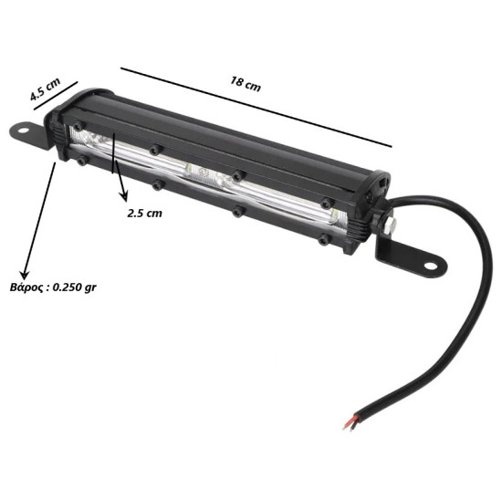 LED προβολέας αυτοκινήτου αδιάβροχος cob 28W 6000K – ΟΕΜ