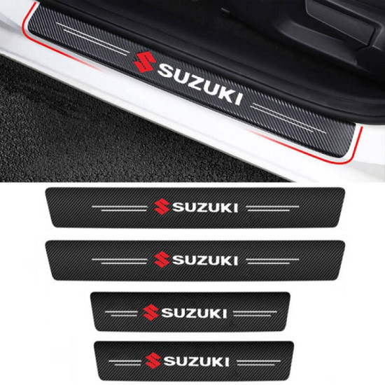 Διακοσμητικά Εσωτερικά Μασπιέ Πόρτας Carbon Look Suzuki Αυτοκόλλητα 4 Τεμάχια - OEM