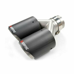 Διπλή Μπούκα Εξάτμισης TP-CT/10 Τύπου Akrapovic Universal Φ60-63,