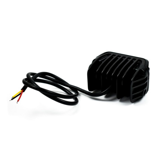 Προβολάκι Αλουμινίου Μοτοσυκλέτας 25W 12-80V 6500Κ Motowolf MDL5002 – Μαύρο