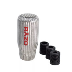 JDM Razo Μεταλλικός Λεβιές Ταχυτήτων Bαθύ Carbon Ασημί-Κόκκινο.