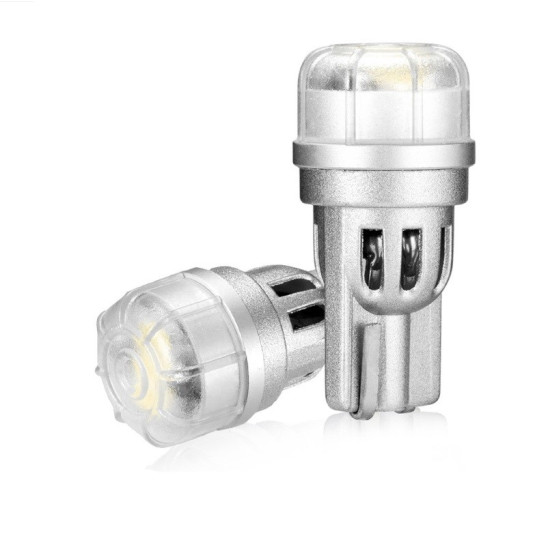 T10 LED 12V 3 SMD 3020 3W 188LM 6500K ψυχρό λευκό 2 τεμάχια A500 SL2 T10W NOVSIGHT 