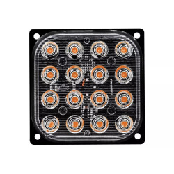 Φανάρι LED 48w πορτοκαλί με 2 λειτουργίες 12/24V 7000lm 16 SMD Ultra Bright IP66-OEM
