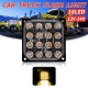 Φανάρι LED 48w πορτοκαλί με 2 λειτουργίες 12/24V 7000lm 16 SMD Ultra Bright IP66-OEM