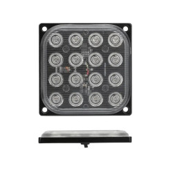 Φανάρι LED 48w Κόκκινο με 2 λειτουργίες 12/24V 7000lm 16 SMD Ultra Bright IP66-OEM