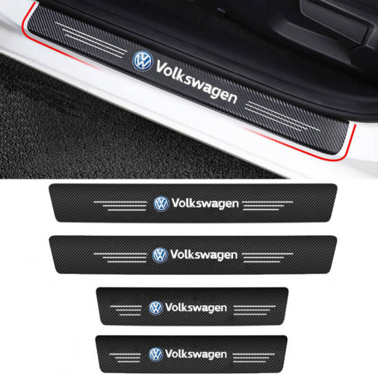Διακοσμητικά Εσωτερικά Μασπιέ Πόρτας Carbon Look VW Αυτοκόλλητα 4 Τεμάχια