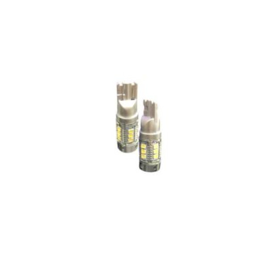 T10 LED 12V 18 SMD  5W 188LM 6500K ψυχρό λευκό 2 τεμάχια YAO.