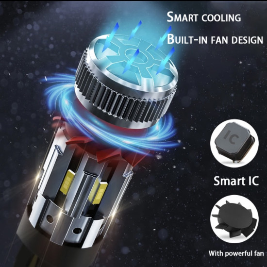 Διπολικές λάμπες κόκκινο Σετ 54 watt Led 2000k 1156 YAO.