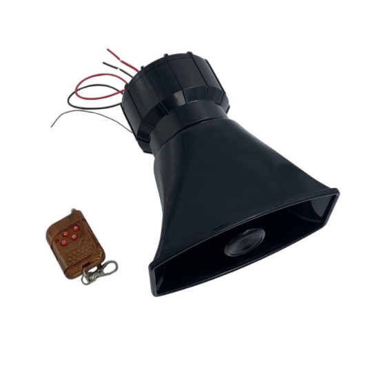 Ασύρματη Κόρνα αυτοκινήτου 12V 100W με 4 διαφορετικούς τόνους OEM
